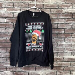 Jerzees – Snoop Dogg Christmas Sweatshirt Ugly Xmas Sweater Unisex